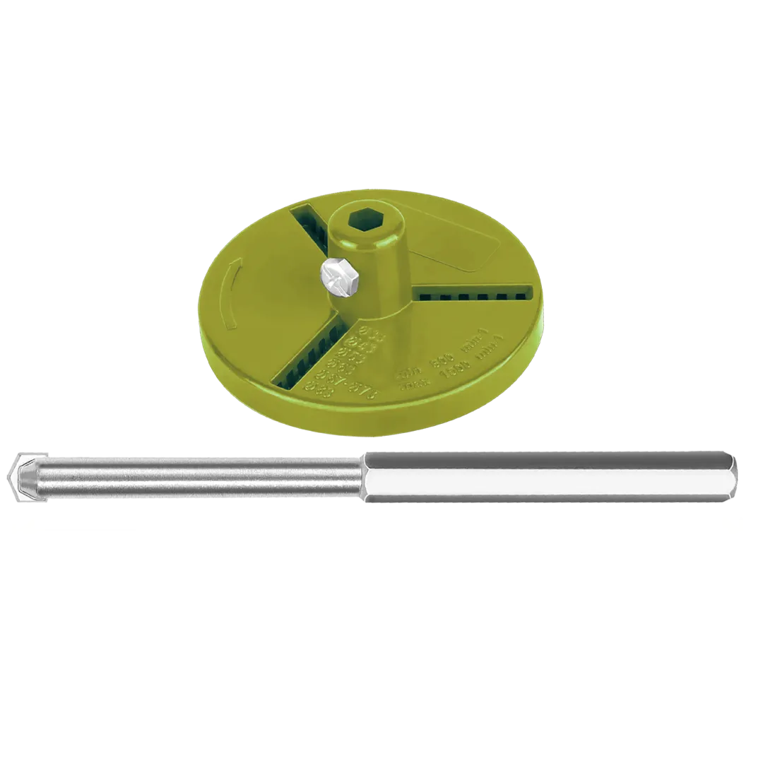 Juego de mandril para sierra de corona con grano de carburo