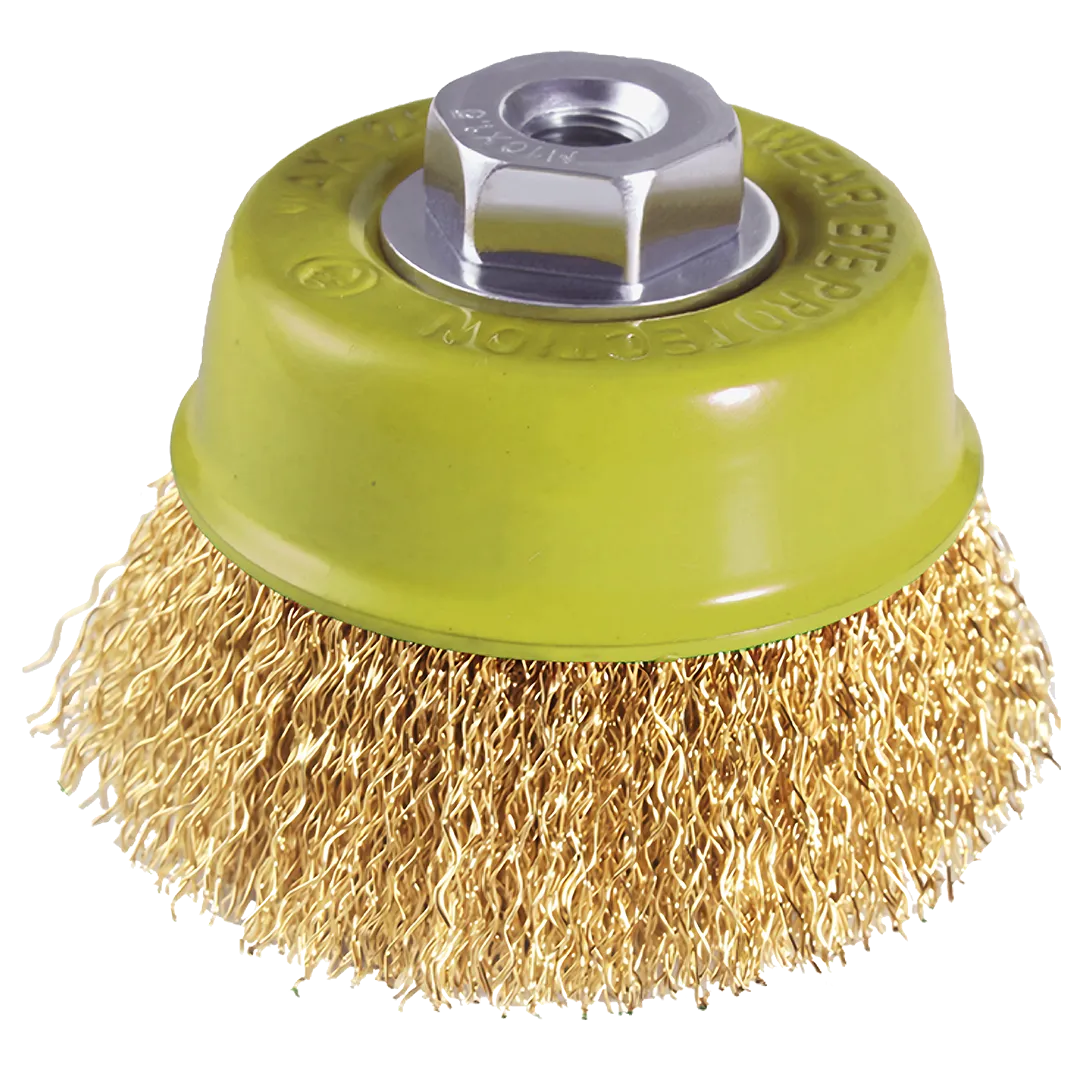 Cepillo de copa de alambre