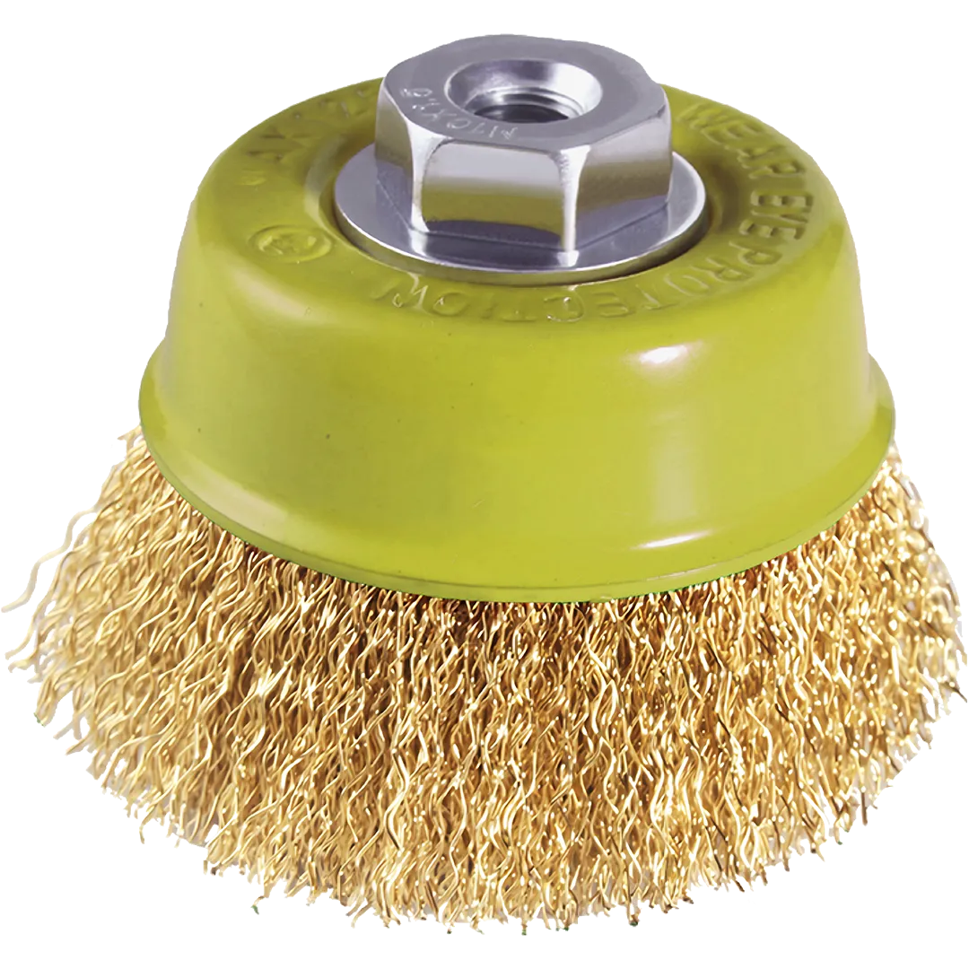 Cepillo de copa de alambre