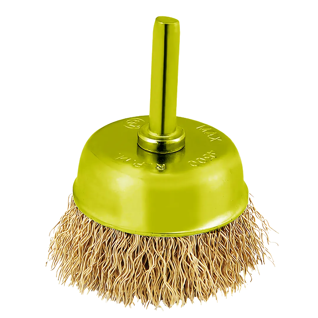 Cepillo de copa de alambre